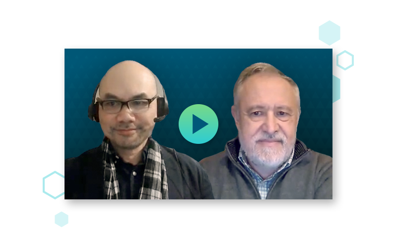 Jean-Claude Ercolanelli and Kenneth Wong pictured together on a virtual call screen.