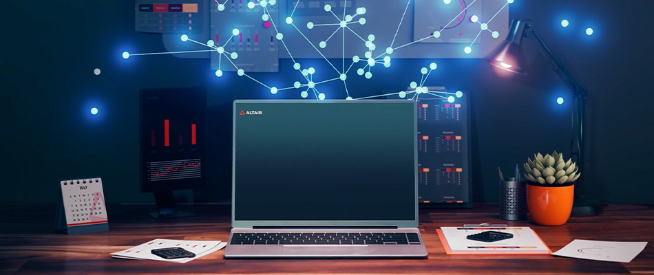 Video explaining the benefits and capabilities of an AI fabric combining knowledge graph, artificial intelligence, machine learning, and data transformation tools provided by the Altair RapidMiner platform.