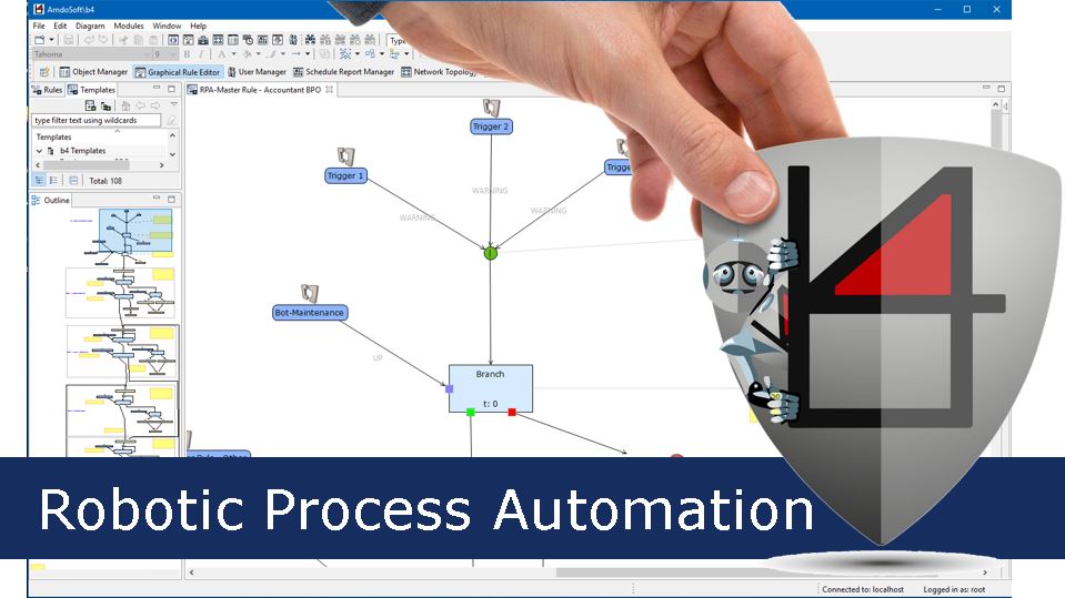 Automate High-Volume Business Tasks Using RPA Technology with AmdoSoft/b4