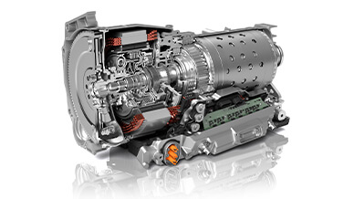 ZF 8-speed plug-in hybrid transmission.