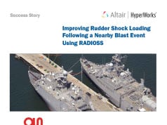 Improving Rudder Shock Loading Following a Nearby Blast Event Using Radioss