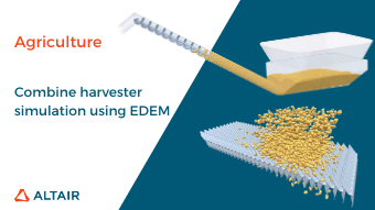 EDEM simulation of Combine Harvester