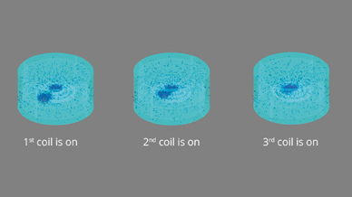 Altair Flux helped to define the sizes and placement of the coils used inside the device.