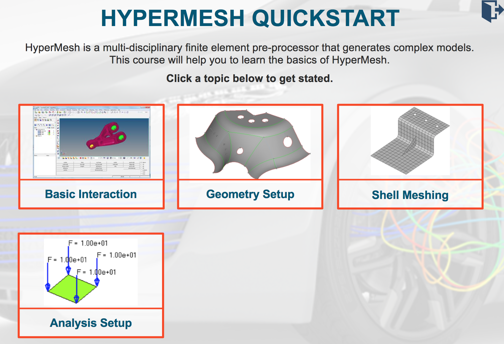 HyperMesh Quickstart v2021