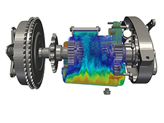 Shifting Gears - GPU Particle Based Simulations for Gear-train and Powertrain Components