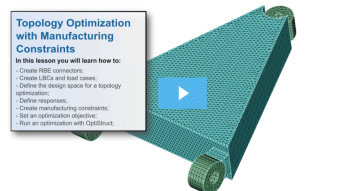 SimLab Tutorials - Topology Optimization with Manufacturing Constraints