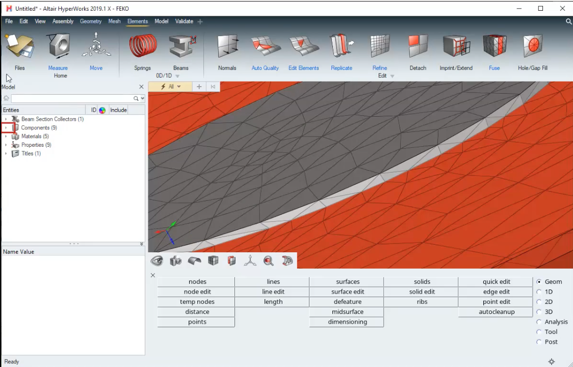 Feko Profile in HyperMesh