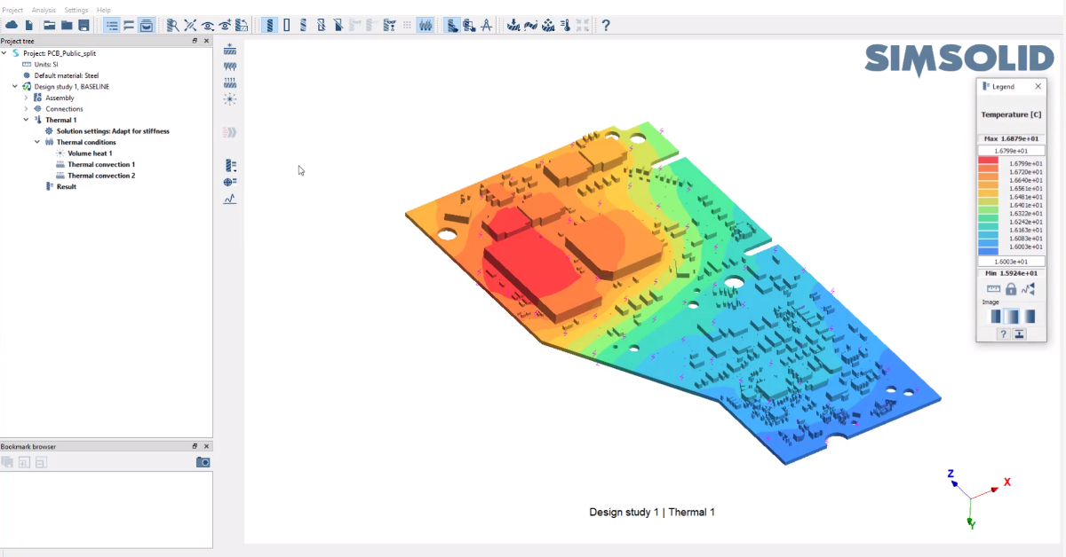 Altair SimSolid - Thermo-structural Coupling Tutorial