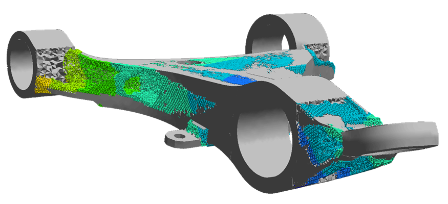 Efficient Simulation of 3D Printed Lattice Structures