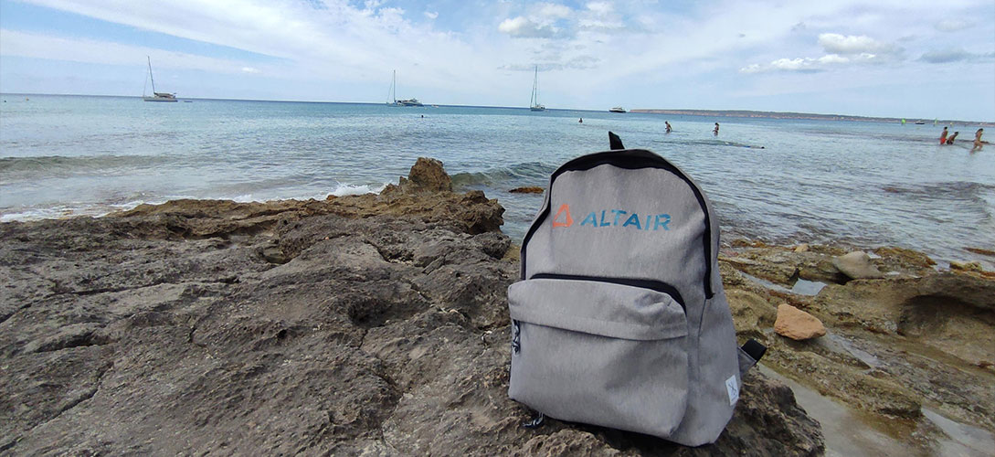 Altair Backpack by water