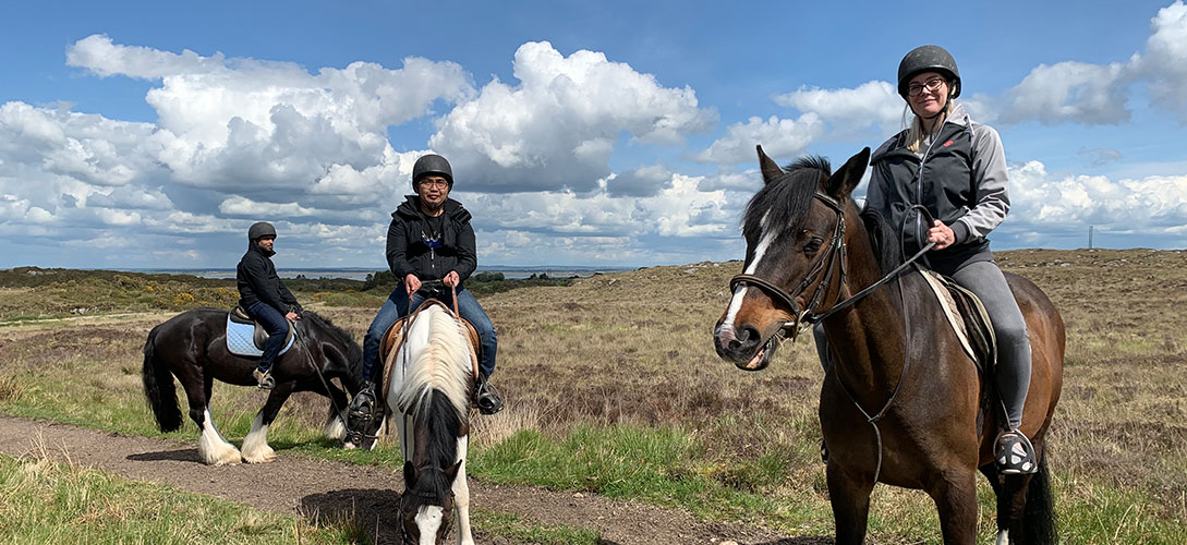 Altair UK Team Horseback riding